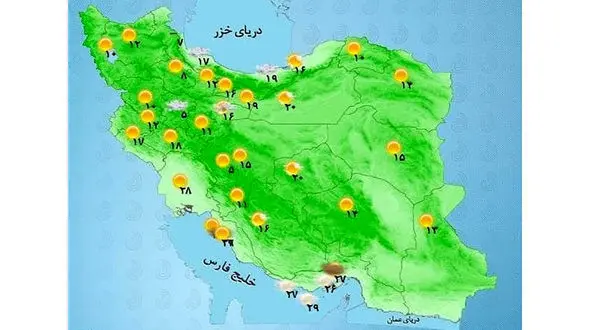 از هفته آینده هوا گرمتر می شود/ پیش بینی وضعیت آب و هوای امروز