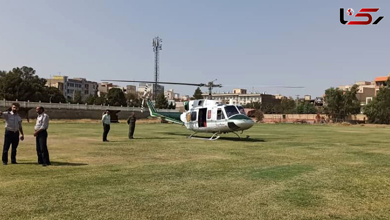 انتقال کودک ۲ ساله تصادفی توسط اورژانس هوایی به تهران
