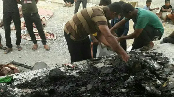 مسجد و حسینیه ملاجماتی میناب در آتش سوخت +عکس