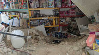 ریزش خانه قدیمی روی مغازه اسباب بازی فروشی در بهارستان تهران + فیلم