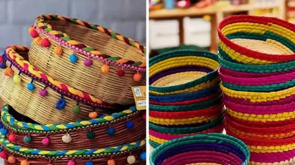 دکور خانه‌های مینیمال با سبد حصیربافت خاص و جذاب