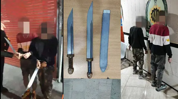 پایان وحشت آفرینی 2 شرور قمه به دست در رشت / همه از آنها می ترسیدند+ عکس 