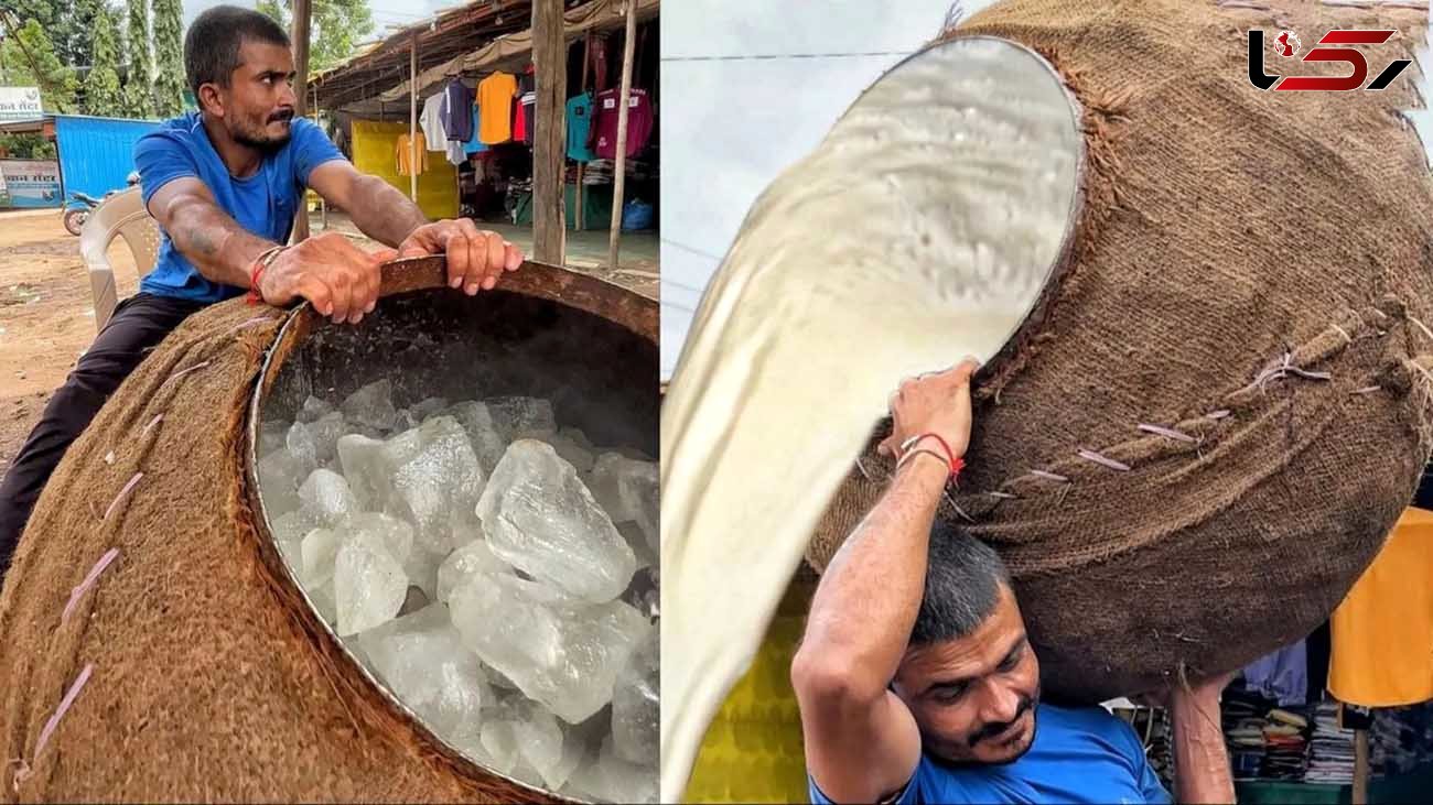 شگفت انگیزترین فرآیند ساخت بستنی کولفی در بمبئی + فیلم