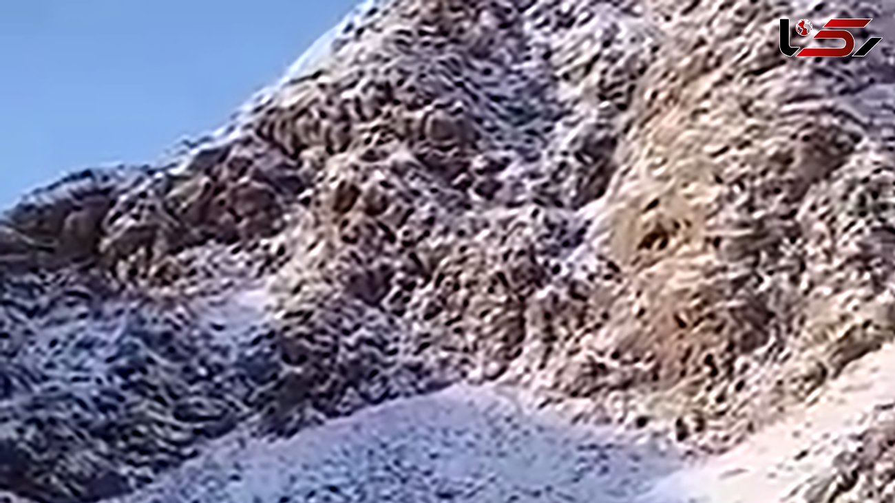 برف روی کوه های اقلید در فروردین + فیلم