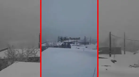 فیلم بارش شدید برف در بستان آباد آذربایجان شرقی