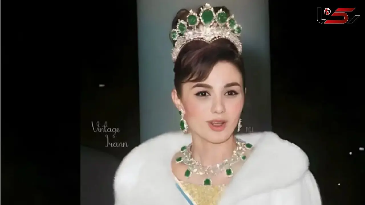 سفر به ایام قدیم سال 1348؛ عکس سلفی فرح پهلوی با کره الاغ کدخدا تو جشن هنر شیراز
