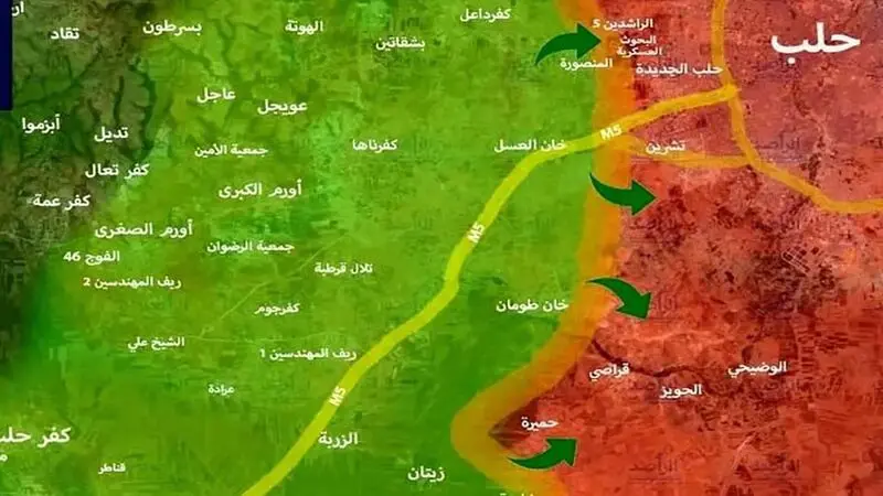 عملیات علیه تروریست‌ها در حلب و ادلب ادامه دارد