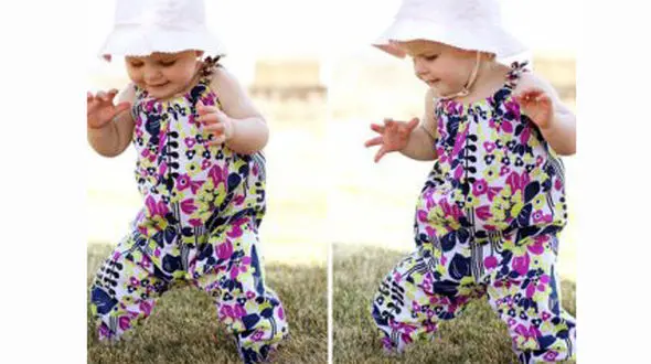 آموزش دوخت لباس یک تکه بچگانه +تصاویر آموزشی 