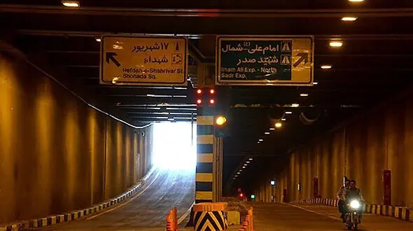 هر دو مسیر تونل امیر کبیر امشب مسدود است