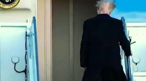 کچلی رییس جمهور ترامپ لو رفت+عکس