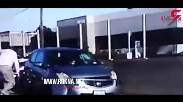 جان سالم به در بردن معجزه آسای مرد خوش شانس + فیلم 
