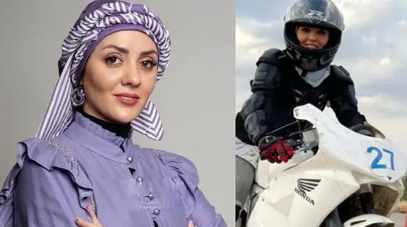 حوریه مقدم بازیگر : هموتورسواری حرفه‌ای ام / در حال پرش موتورم به یک سمت پرت شد و خودم به سمت دیگر !  / موتور کراس ...