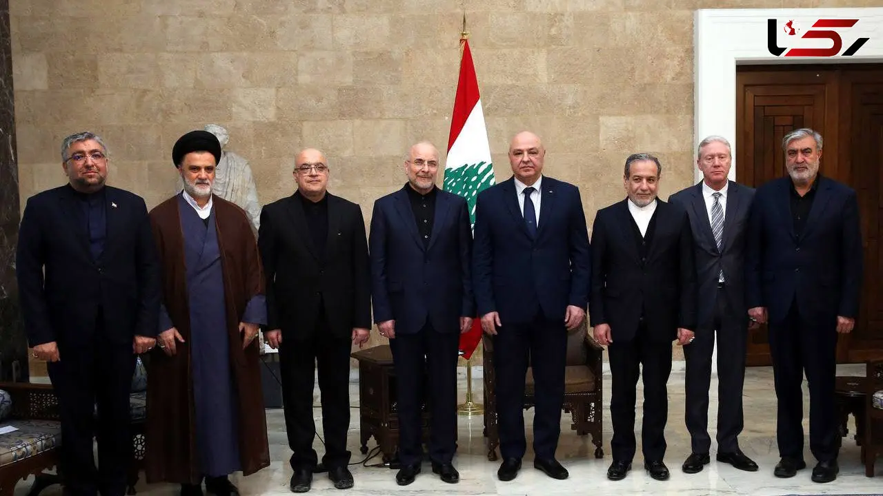 دیدار قالیباف با رئیس‌جمهور لبنان