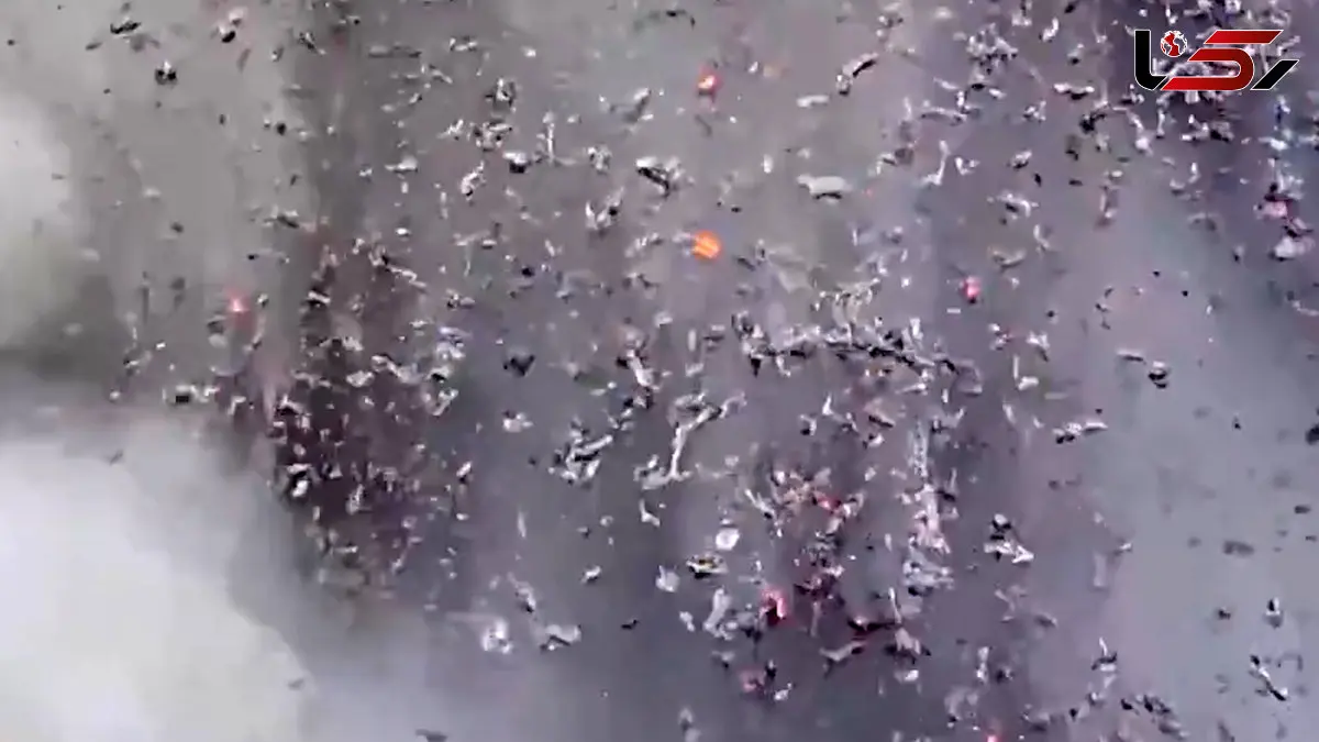 فیلم آخرین تصاویر پهپاد قبل از نابودی در آتشفشان کیلاویا