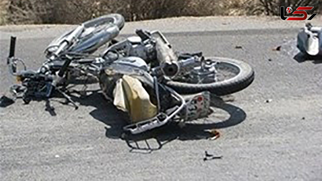 تصادف موتورسیکلت با پراید در جزیره اسلامی