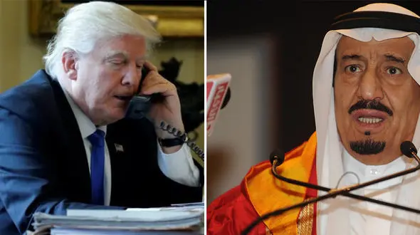 گفتگوی تلفنی ترامپ با پادشاه عربستان