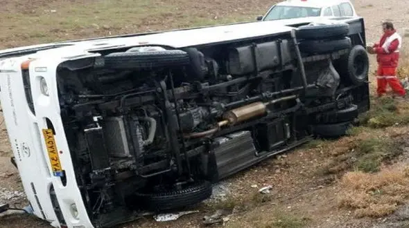 واژگونی خونین سرویس‌ کارکنان در‌ جفیر خوزستان / صبح امروز رخ داد