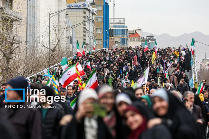 حضور مردم ایران در راهپیماتیی 22 بهمن 1404