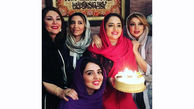 عکس یادگاری زنان بازیگر در جشن تولد نرگس محمدی