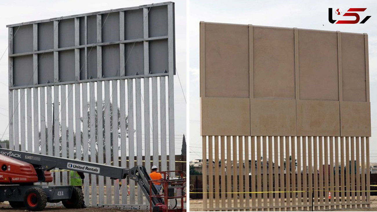 آمریکا ۸ نمونه از دیوارهای جنجالی ترامپ برای مرز مکزیک را رونمایی کرد