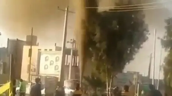 فیلم هولناک از لحظه  انفجار گاز در بافق