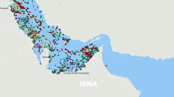توقف کشتی ها پشت تنگه هرمز/ 9 اسفندماه 1404