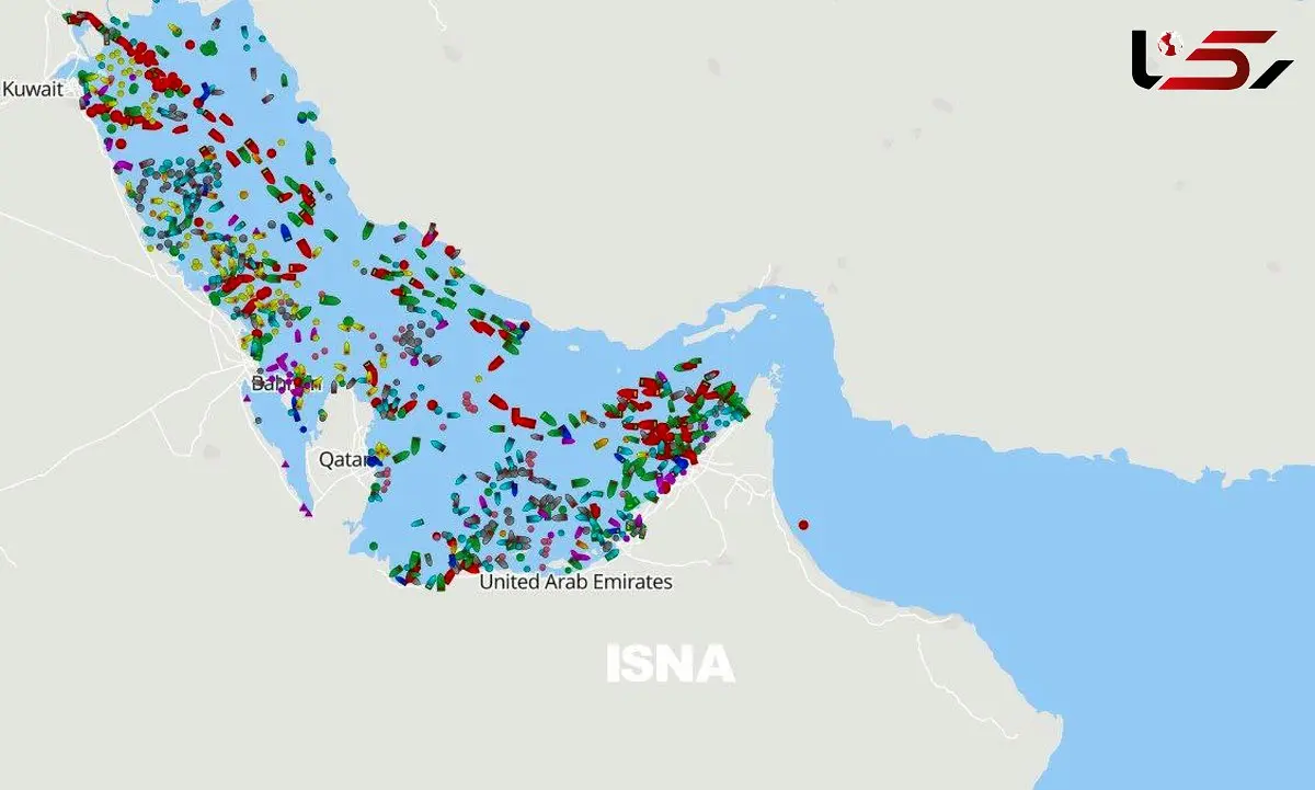 توقف کشتی ها پشت تنگه هرمز/ 9 اسفندماه 1404