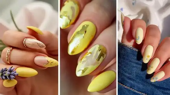 مدل‌ های مدرن طراحی ناخن زرد کره‌ ای که جذابیت شما را چند برابر می‌ کند