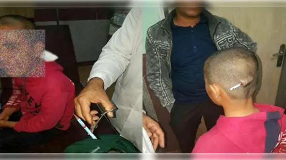 معرفی معلم خشن کرمان به هیات رسیدگی تخلفات اداری/این معلم مداد را بر سر دانش آموز فرو کرد+عکس