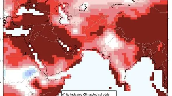 ناهنجاری دمایی هفته سوم مرداد در 40 سال اخیر بی سابقه است/ احتمال شکسته شدن رکورد تاریخی دمای تهران برای فردا 