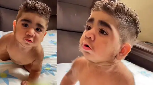 فیلم / این نوزاد 35 ساله به دنیا آمد ! / مادرش غش کرد و بیهوش شد !