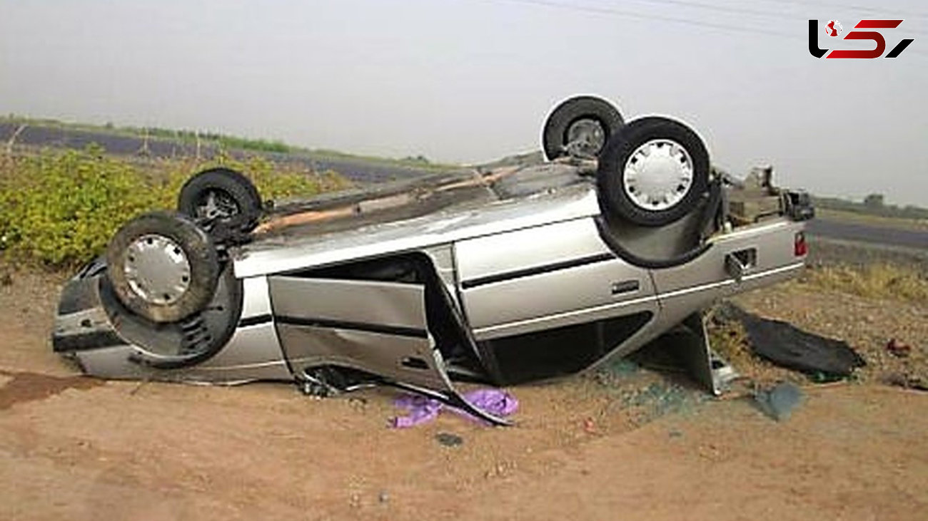 واژگونی خودروی خارجی ها در بردسیر حادثه آفرید + عکس 