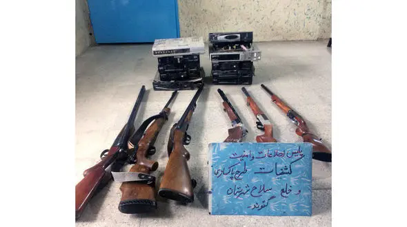 دستگیری 6 مرد مسلح در گتوند+عکس