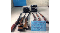 دستگیری 6 مرد مسلح در گتوند+عکس