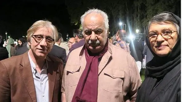 زن و شوهر بازیگر در کنار ناصر ملک مطیعی +عکس