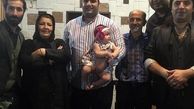 بهداد سلیمی با دخترش در کنار آقای بازیگر و پدر و مادرش +عکس 