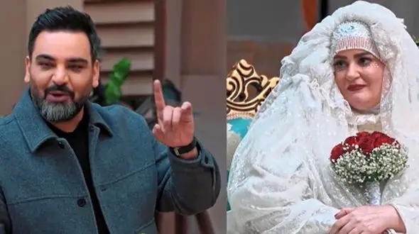 فیلم همدستی دخترانه بانوان جوکر واسه کشوندن احسان علیخانی پای سفره عقد کنار نعیمه نظام‌دوست/فقط تلاش خنده‌دار رویا میرعلمی