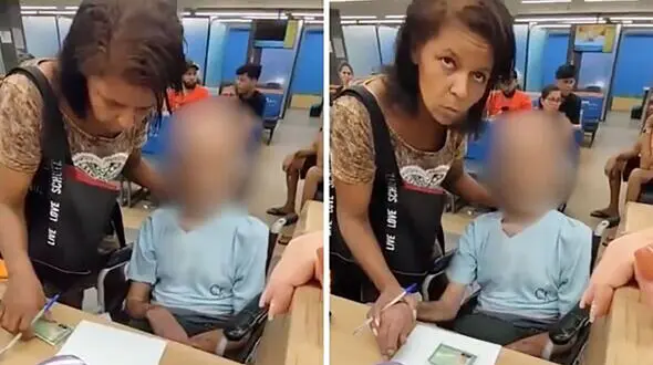 زن جوان با جسد دایی اش به بانک رفت تا وام بگیرد + فیلمی که باور نمی کنید