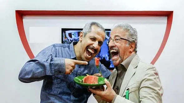  استایل متفاوت جواد رضویان، با کلاه در اکران ساعت 6 صبح مهران مدیری+عکس