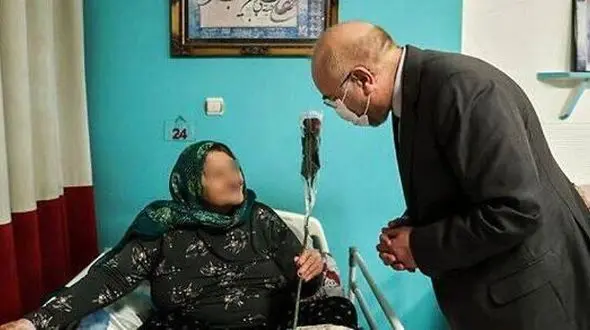 قالیباف شب یلدا را با سالمندان گذراند + عکس