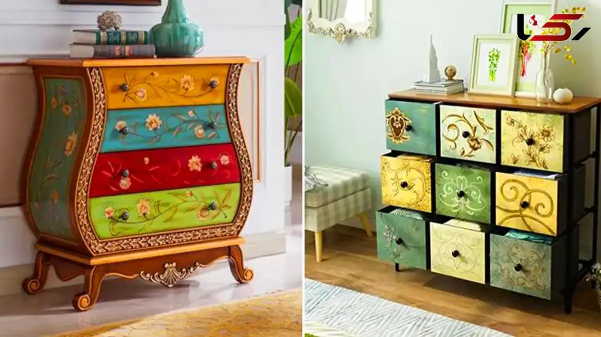 زیباترین کمدهای چوبی با طرح چهل تکه + معرفی 15 مدل شیک