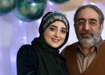 عکس/ نگاهی به لباس عروس منجق دوزی شده و شیک ستاره سادات قطبی به شکل چادرملی