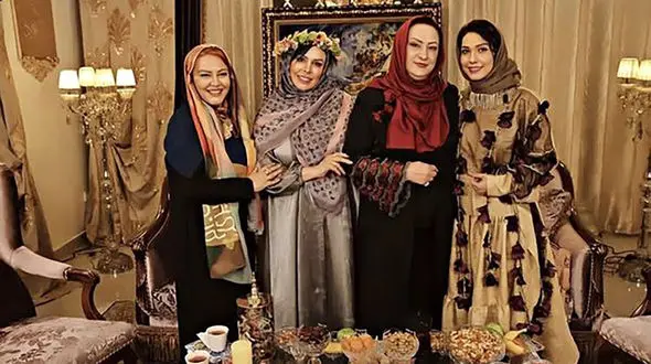  میهمانی دورهمی خانم بازیگر با دوستانش + عکس 