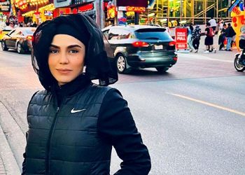 تصاویر | جشن تولد ۳۶ سالگی آزاده زارعی بازیگر نقش باران در سریال «آوای باران» کنار آبشار نیاگارا