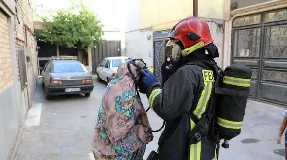 عکس های آتش‌سوزی 2 خانه در مشهد