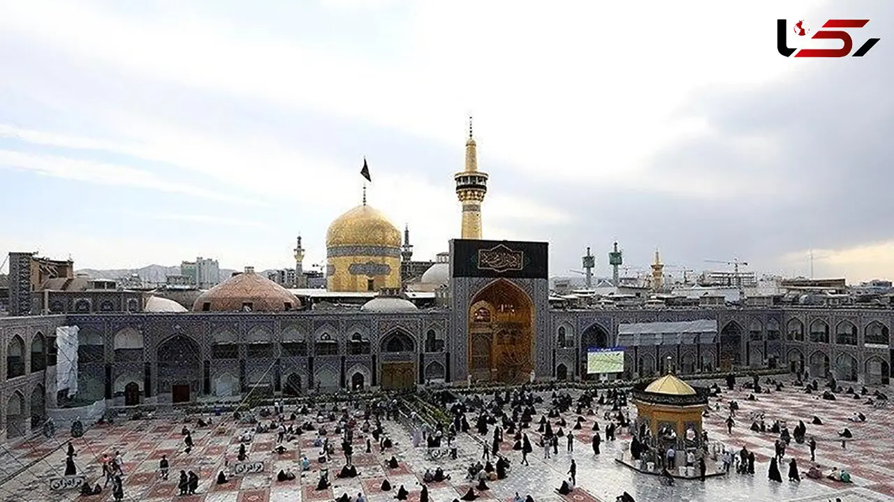 زیارت حرم مطهر رضوی با رعایت پروتکل های بهداشتی + عکس