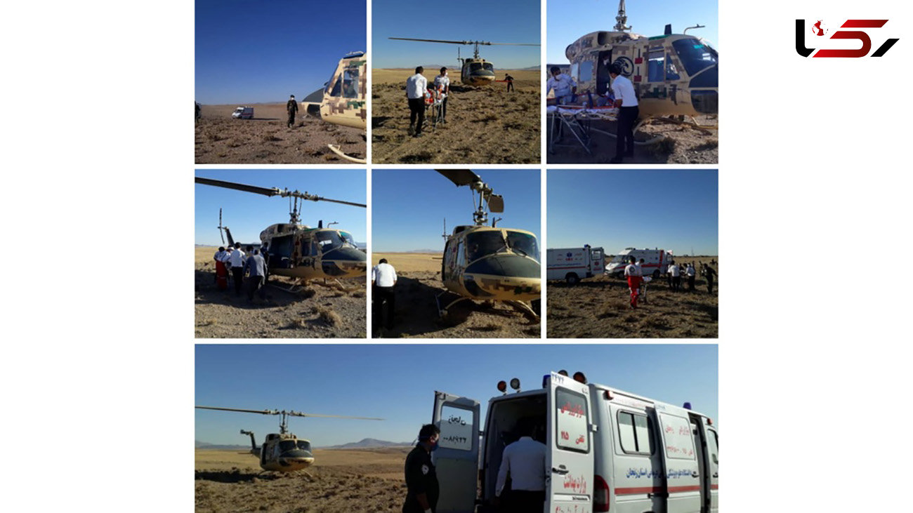  امدادگران اورژانس هوایی زنجان جان 2 جوان را نجات دادند + عکس