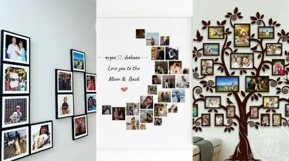 چیدمان جذاب قاب عکس روی دیوار؛ ایده های خلاقانه برای دکوراسیون خانه‌های رویایی