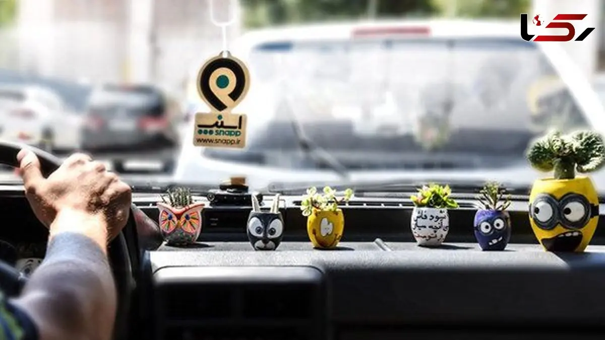 خلاقیت جذاب و هوشمندانه راننده اسنپ برای فروش صنایع دستی زیبایش داخل ماشین