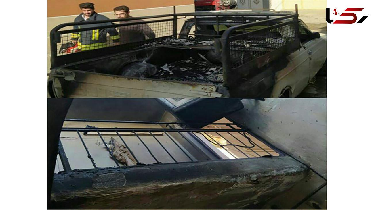 نجات معجزه آسای مادر و فرزندش از میان شعله های آتش / در کرمانشاه رخ داد